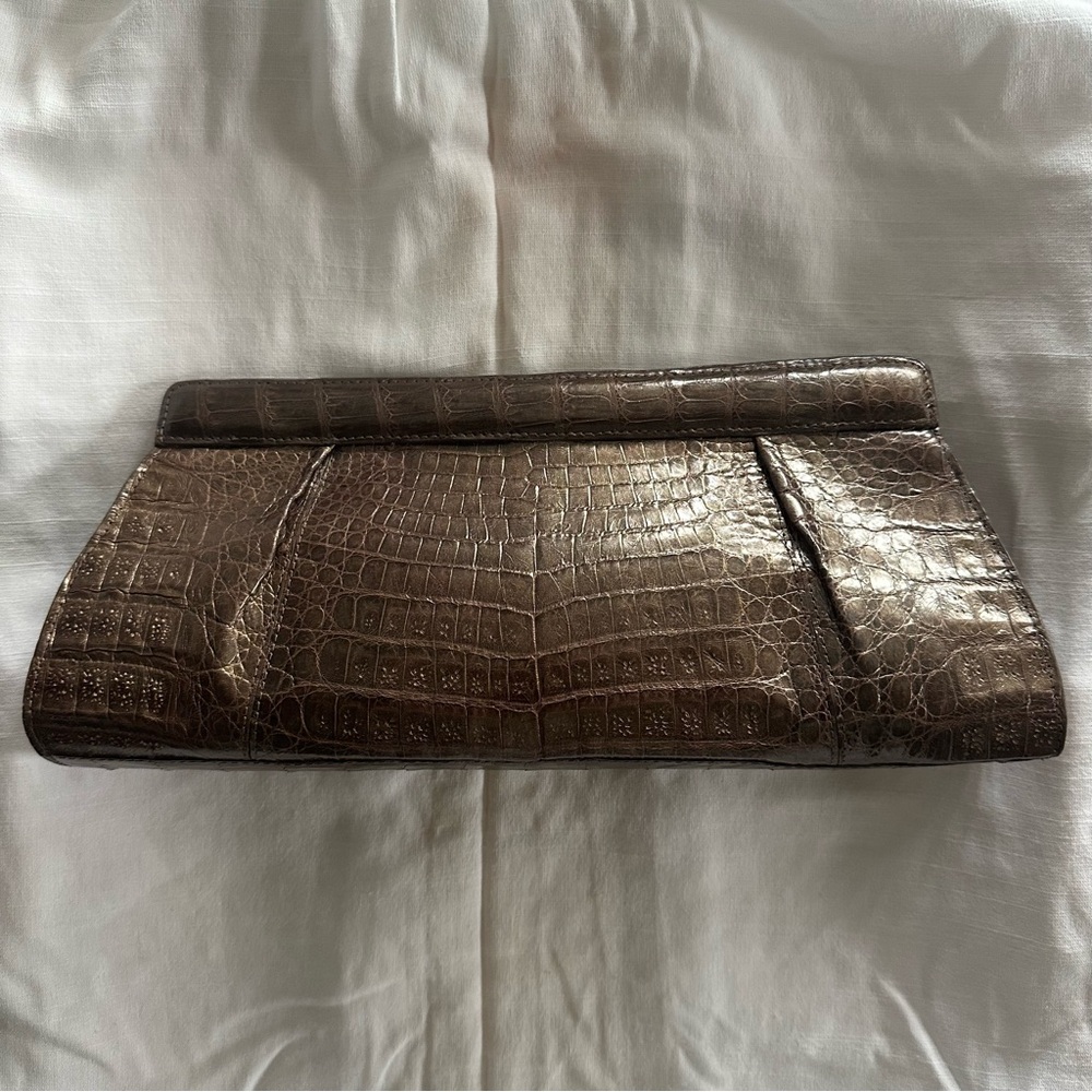 Nancy Gonzalez Elegant Brown Crocodile Bag